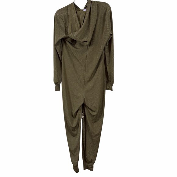 NWOT Savage X Fenty "sleep & shine" sparkly hooded zip front Sleepsuit Sze Large - Picture 3 of 9
